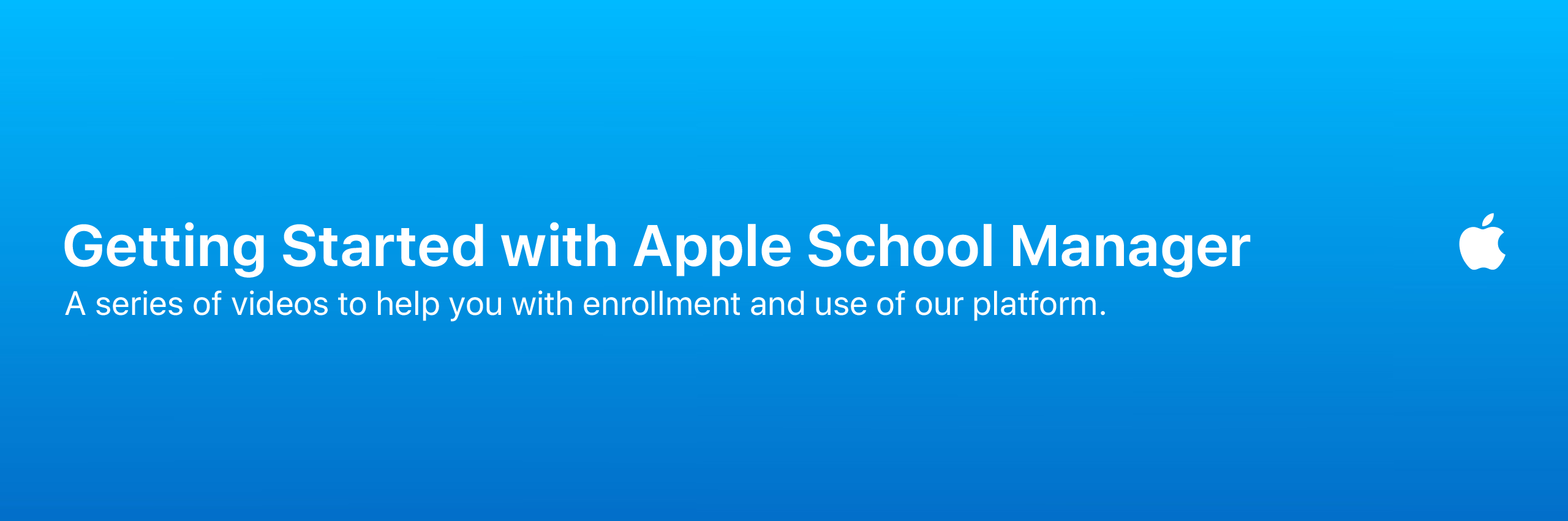 Getting Started with Apple School Manager (2023)