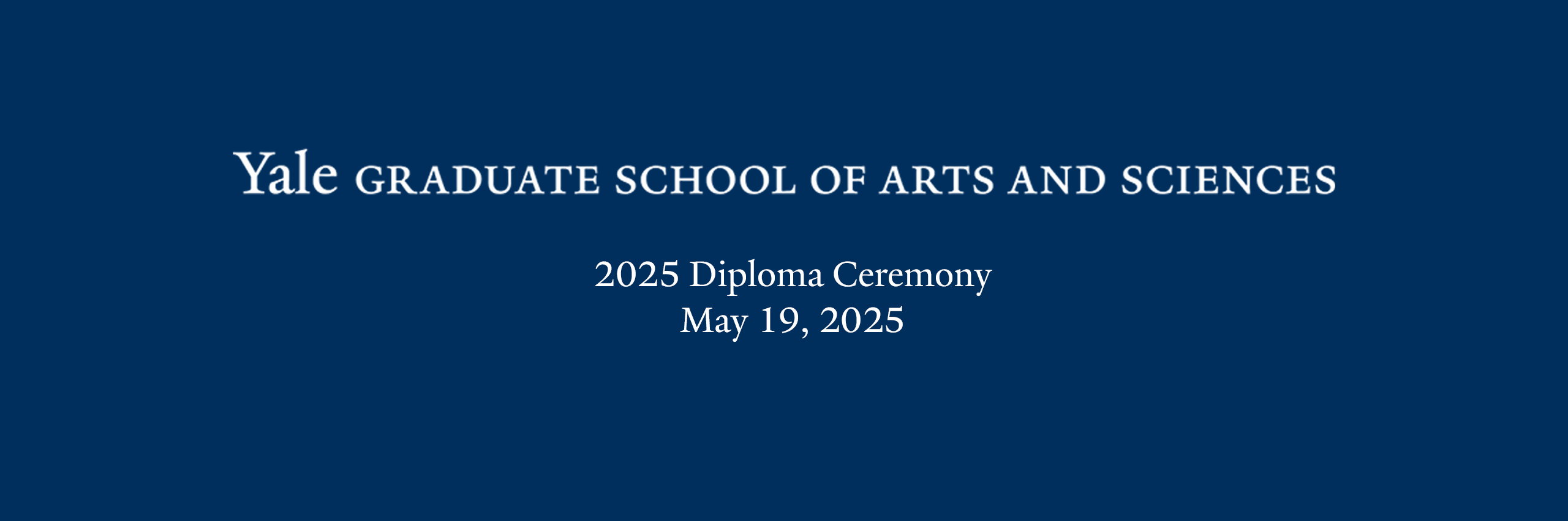 Yale Graduate School of Arts and Sciences