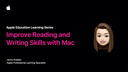 Mejorar las habilidades de lectura y escritura con la Mac