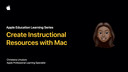 Créer des ressources pédagogiques avec le Mac