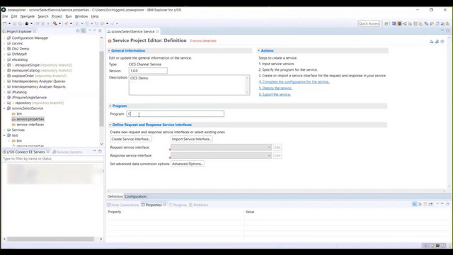 z/OS Connect EE - Creating Service for a CICS Channel Application (How to)