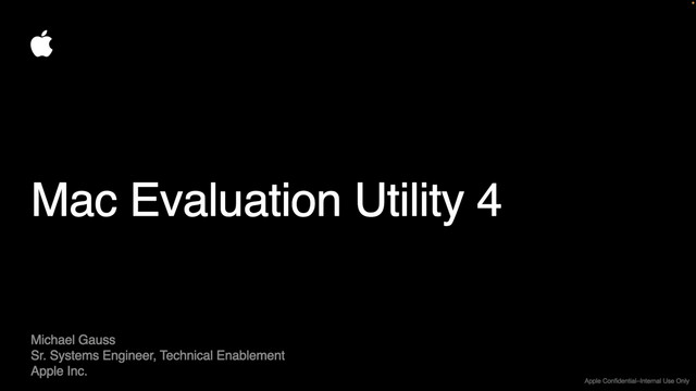 mac evaluation utility download