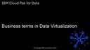 Business Terms in Data Virtualization: Cloud Pak for Data v5.0