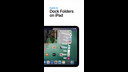 iPadOS 26 - Add Folders to Dock