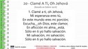 CaS-V3-20 Clamé A Ti, Oh Jehová Instrumental